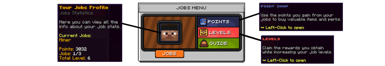 A picture of the Jobs GUI